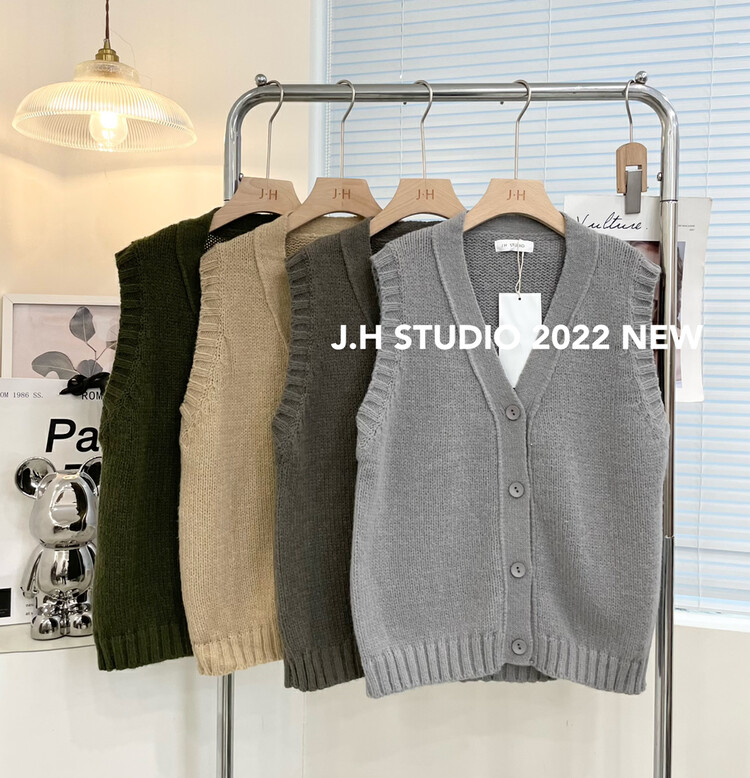 New in autumn! [JH] New net red sweater vest vest T79# PCZ