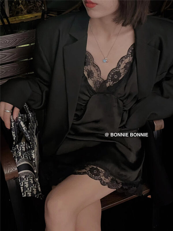 New in early autumn!【BONNIE】Lace sexy dress 2504# XYJ