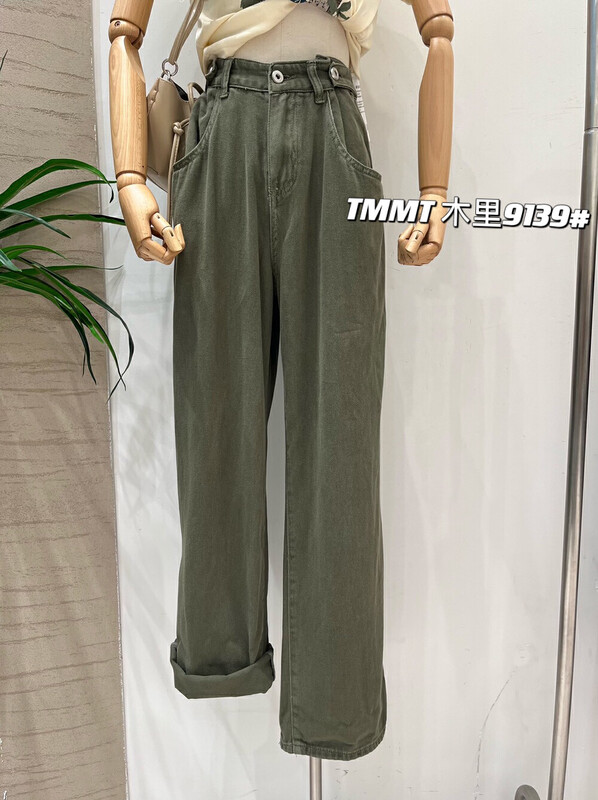 New in early autumn! [JIAJIATMMT Muli] loose straight wide-leg jeans A9139# L