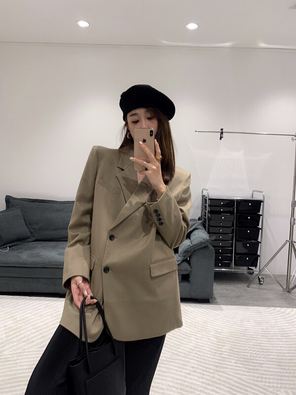 New in autumn! [VANESSA] Fashionable solid color temperament suit 6663# OZQ