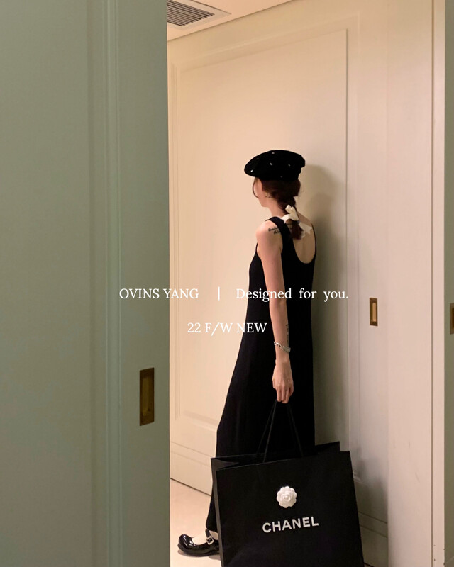 【OVINSYANG】Waffle Tank Dress Dress 8927
