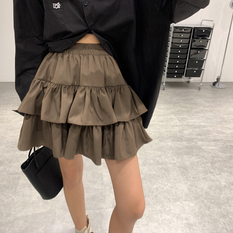 Original price 65.42! New in early autumn!【VANESSA】Korean girl double cake skirt 6615# OZQ