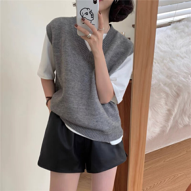 New in autumn! [JH] Net red sweater vest vest T78# PCZ