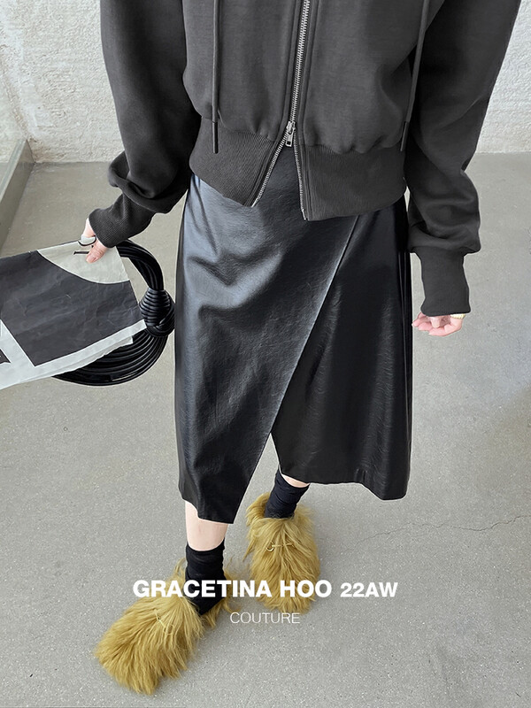 [GRACETINA HOO] Multi-wear design one-piece slit skirt BQ2160