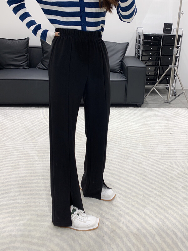 New in autumn!【VANESSA】Straight slit all-match casual pants 9705# OZQ
