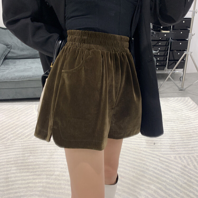 New in autumn! [VANESSA] Comfortable and versatile elastic waist simple casual shorts 6677# OZQ