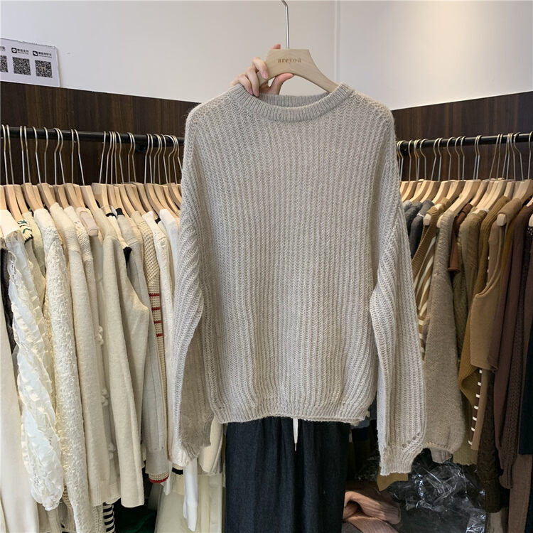 Autumn is new! [ARE YOU] round neck slim and comfortable all-match warm sweater 203# L