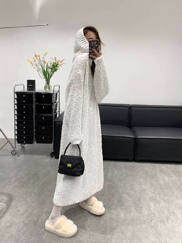 New in autumn! [VANESSA] Hooded Korean loose casual warm sweater 6856# OZQ