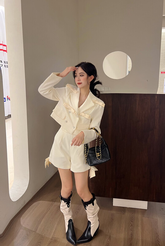 Original price 188.99! [FEI MAO] French Small Fragrance Coat + Temperament Skirt Suit Z-8473