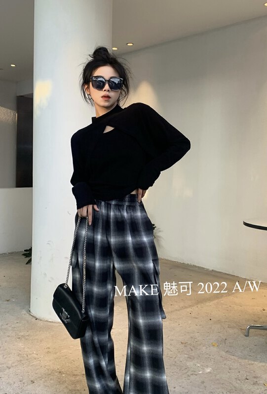 Autumn is new! [MAKE charm] textured suede slim camisole + short shirt two-piece suit 3455# OZQ