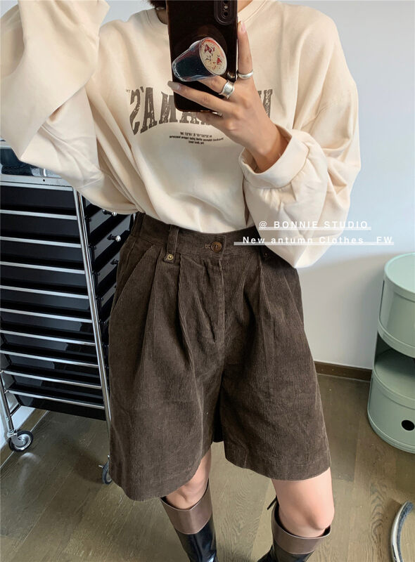 Autumn is new! [BONNIE] High waist and thin all-match casual shorts YS1-2476# XYJ
