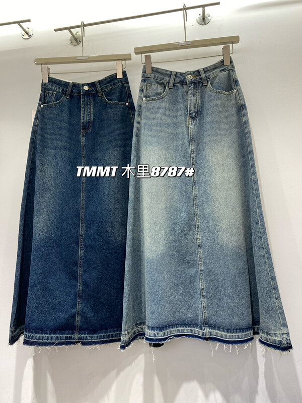 New in autumn! [JIAJIATMMT Muli] Retro High Waist Skirt A8787# L