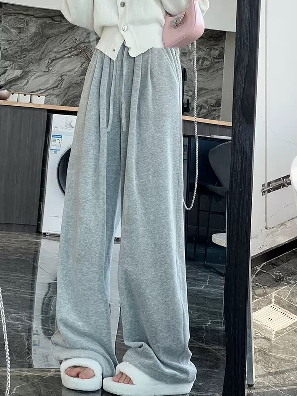New in autumn!【L.L STUDIO】Vertical high waist all-match casual pants 77992# PCZ