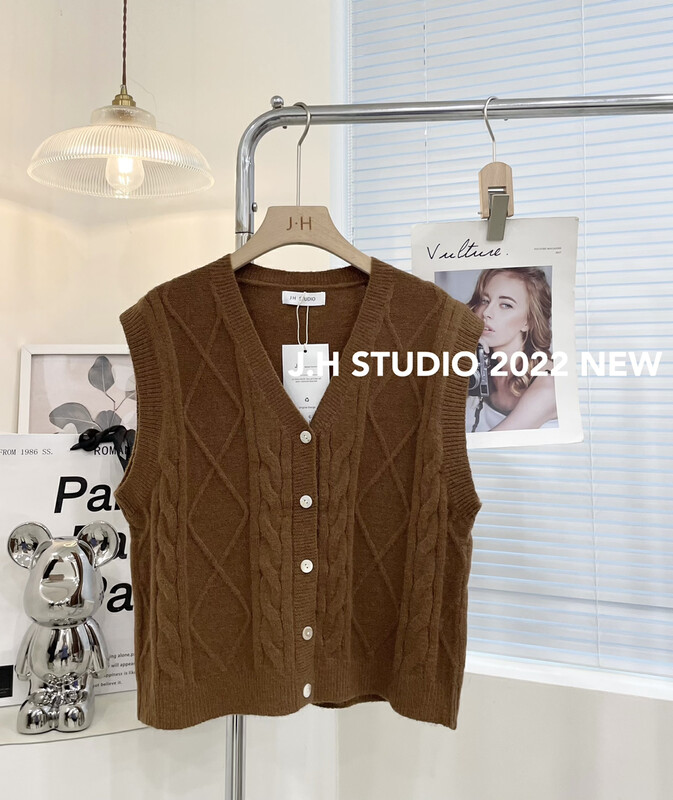 New in autumn! [JH] Net red sweater vest vest T85# PCZ