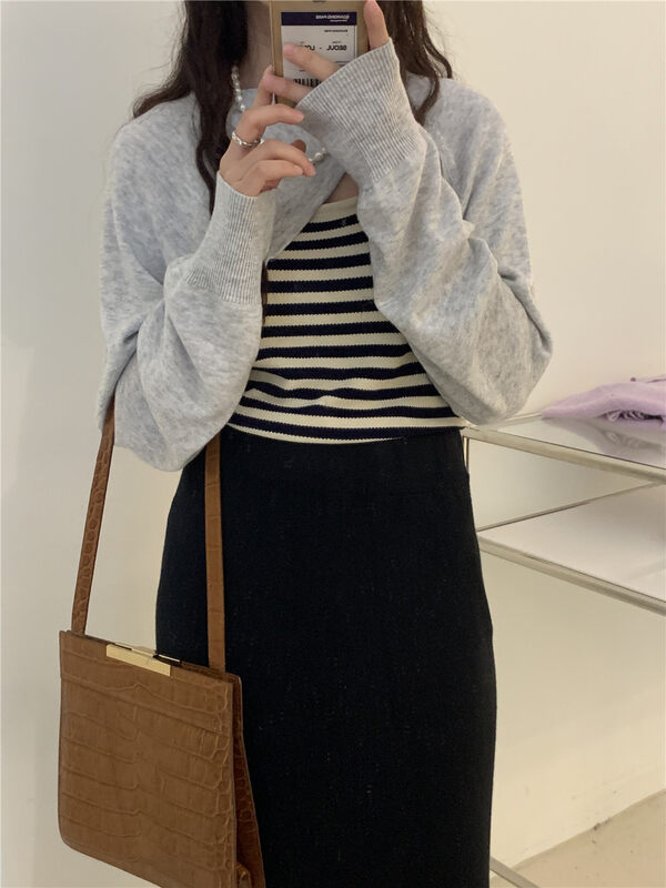 New in Autumn! [ARE YOU] Pullover Comfortable Versatile Knit Sweater YS2-872# L