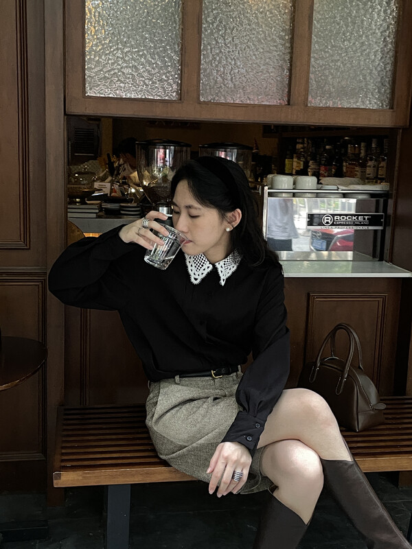 Autumn is new! [TN] French temperament long-sleeved shirt 2219# CLS
