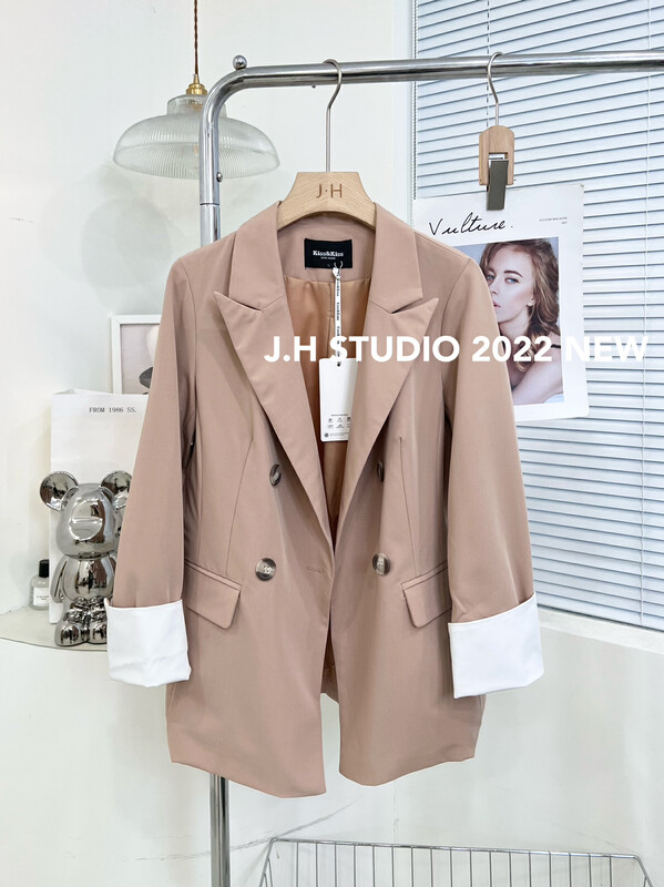 Autumn is new! [JH] Net red hit color all-match suit T43# PCZ