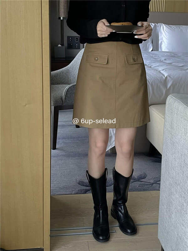 Early autumn new style! [6-UP] Simple solid color short suit skirt 69156# CQW