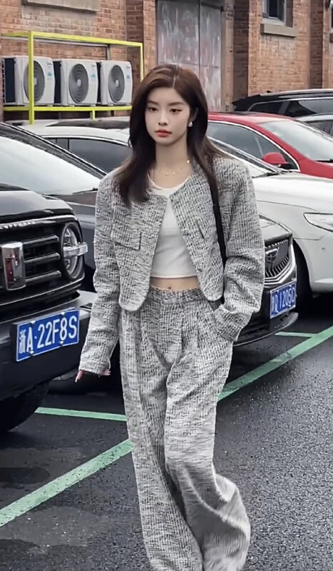 Autumn is new! [JH] Net red Xiaoxiang jacket + loose casual pants suit 42923# PCZ