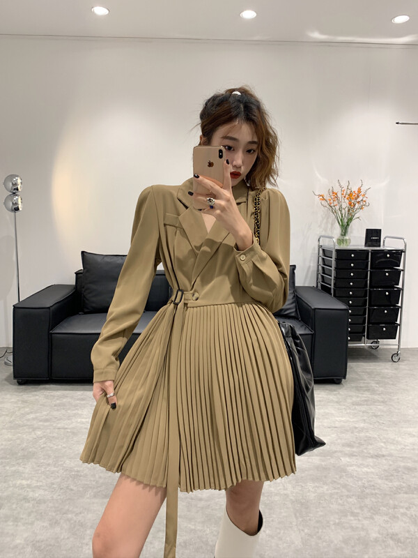 New in autumn!  【VANESSA】Advanced Small Pleated Suit Dress 6781# OZQ