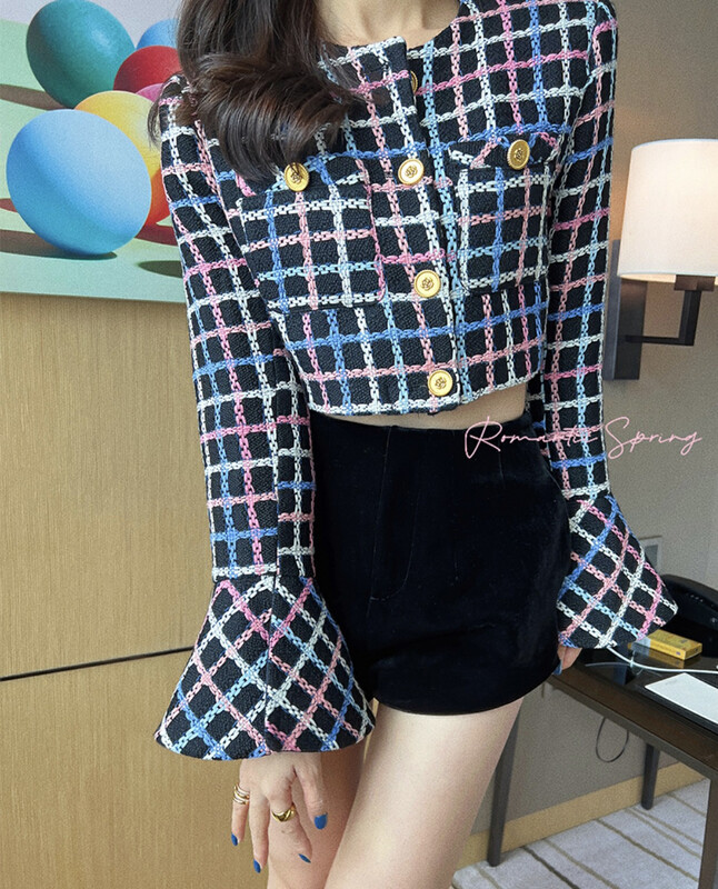 New in autumn! [JH] Net red Xiaoxiang French short coat 42882# PCZ