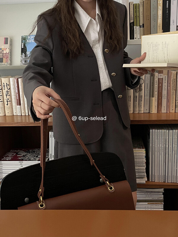 New in early autumn! [6-UP] Korean style temperament single-breasted suit (suite only) 69161# CQW