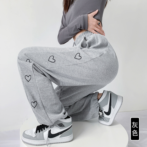  autumn new style fat MM plus velvet pants loose leggings casual sweat pants sports pants women