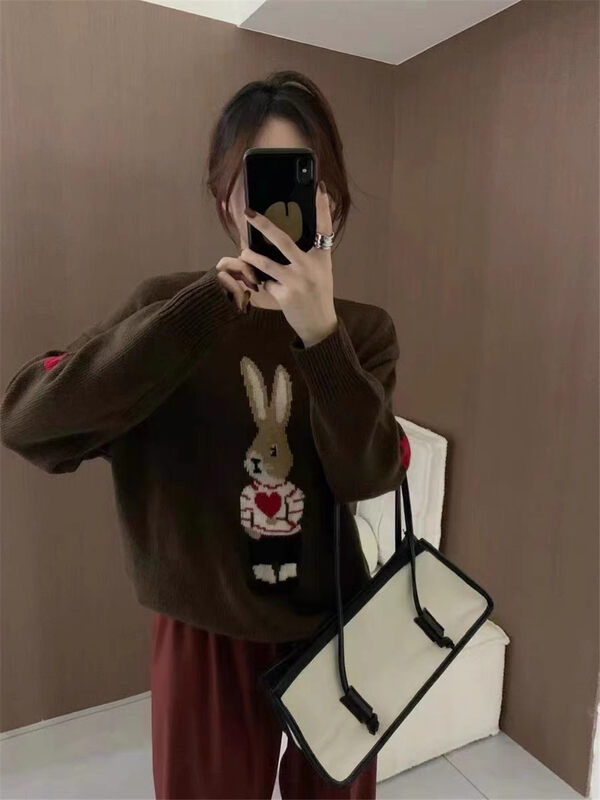 New in autumn!【ARE YOU】Korean style pullover comfortable and versatile warm sweater 238# L