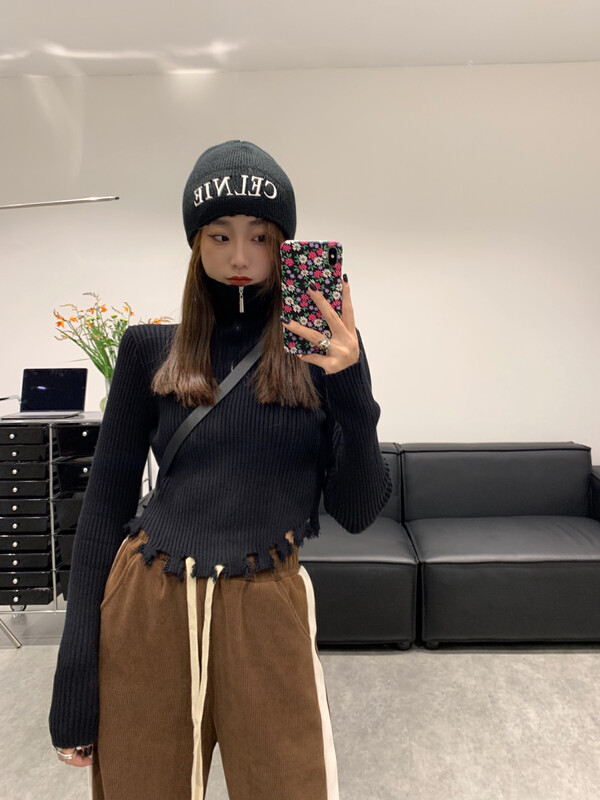 New in autumn! [VANESSA] Korean version of the temperament slim fit and thin warm sweater 6842# OZQ