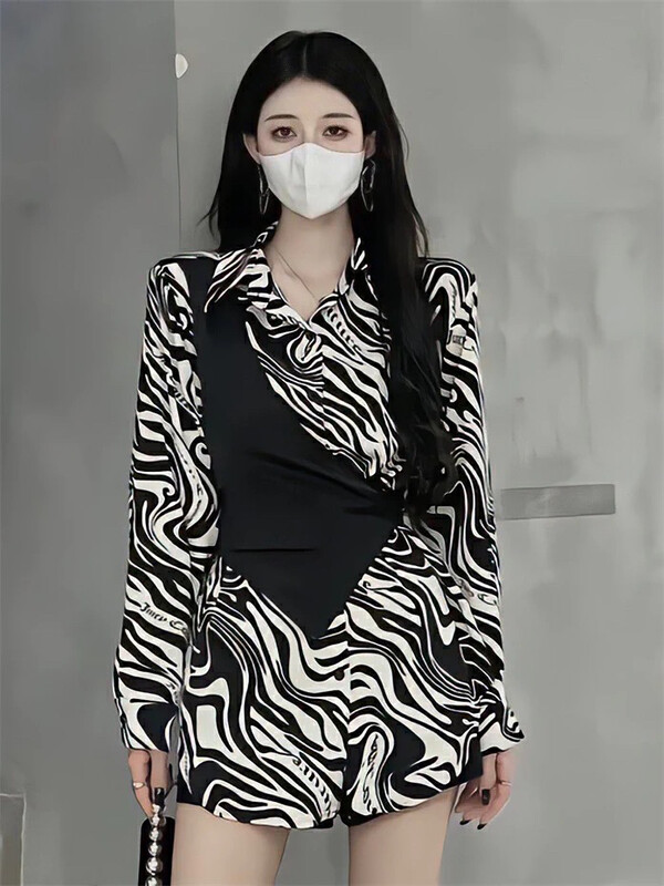 New in early autumn! [JH] New net red fake two-piece lace-up dress (only dresses) 42582# PCZ