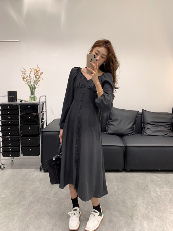 New in autumn!【VANESSA】Senior long slit dress 6805# OZQ