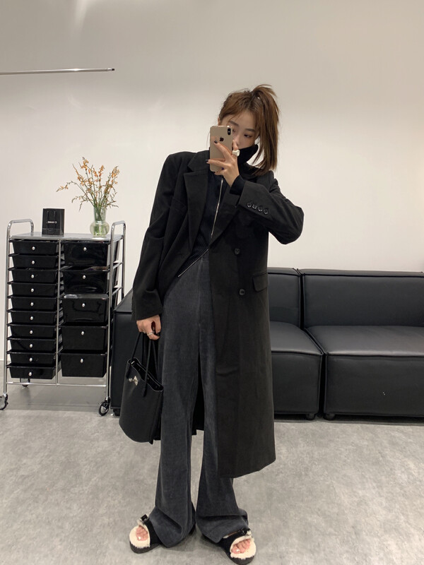 Original price 448.99! New in autumn!  【VANESSA】Temperament Loose Double Breasted Coat 089# OZQ