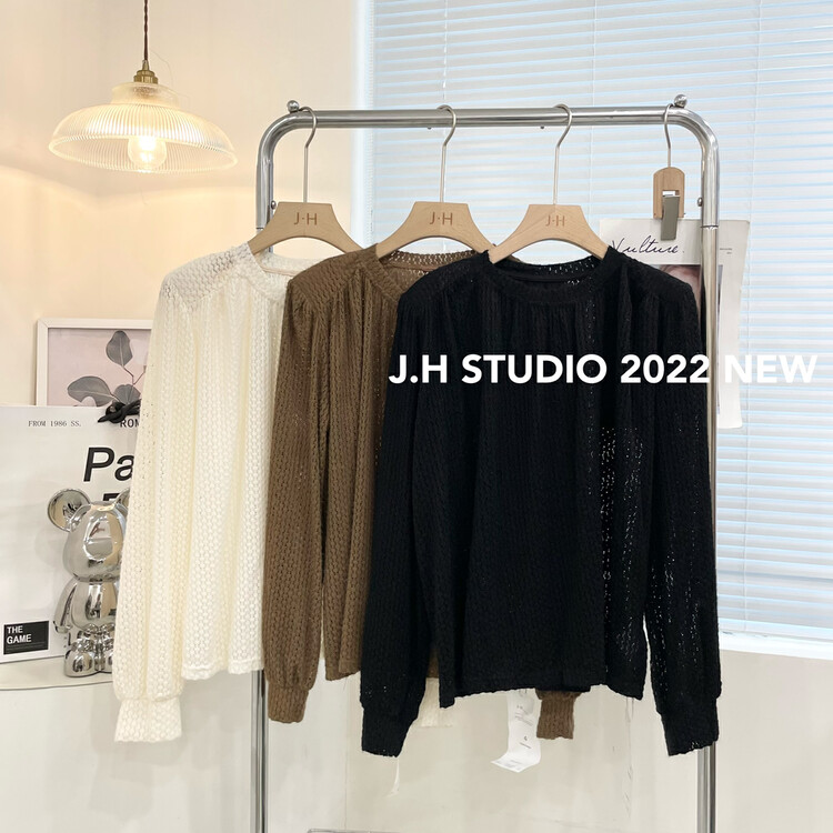 New in autumn! [JH] Net red with the same small fragrant lace shirt T81# PCZ