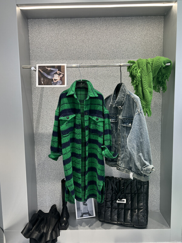 [BOBO1972] temperament long windbreaker coat windbreaker only sells coat without matching 229292