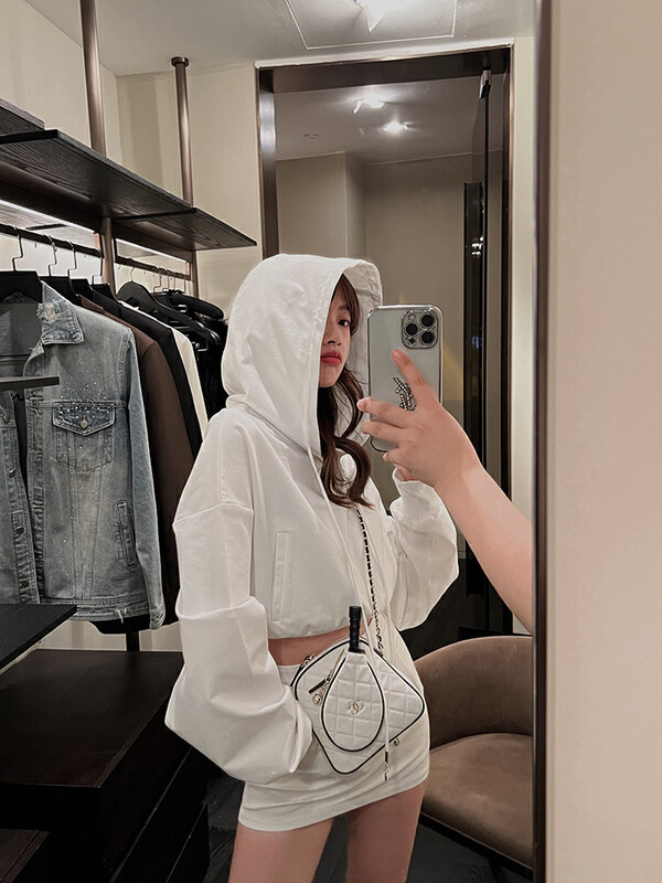 Original price 98.99! New for autumn! [Amanda] Fashion European and American casual hooded sweater + simple all-match culottes suit 9879# PCZ