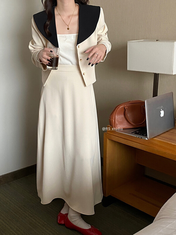 New in early autumn! [RS] One-piece slim and elegant skirt RS2616-1# FHX
