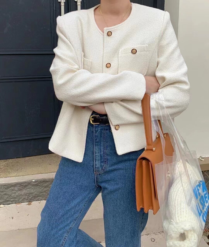 [LOVELY/SHMILY] Temperament Milan show small fragrance coat short coat S1836