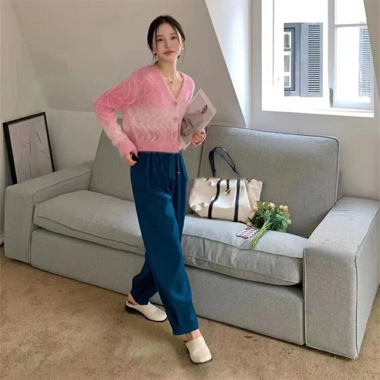 New in autumn! [JULIA] Simple Korean version of all-match cardigan warm sweater YS1-1221# PCZ