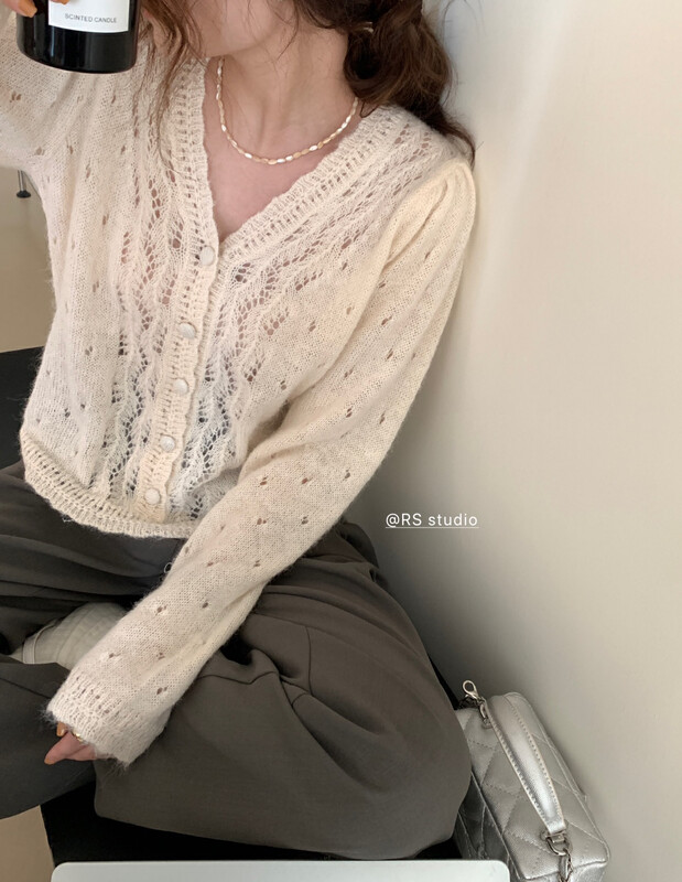 [RS] Gentle design knitted cardigan M2056# FHX