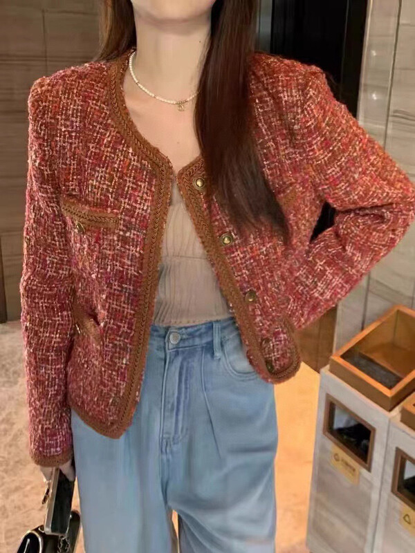 Autumn on the new![RS] Small fragrant wind woven heavy industry short coat RS3019 # FHX