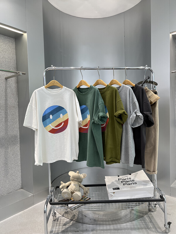 【BOBO1972 】High-quality brushed large short-sleeved T-shirt ((T-shirt only)) AQY228056# CQW