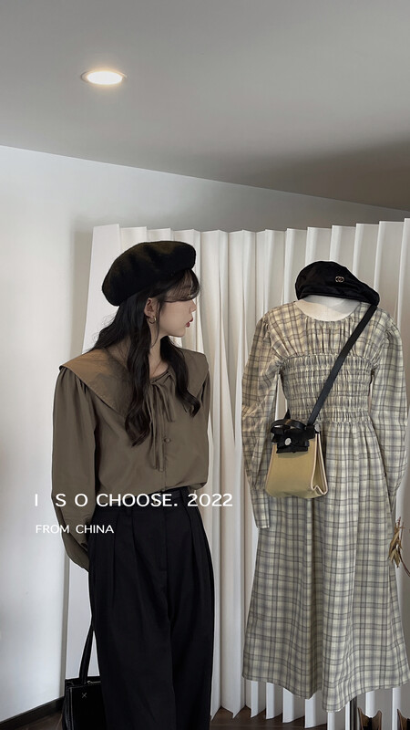 New in early autumn! [ISO Korean series] Korean buckle design large lapel loose shirt 3310# HJY