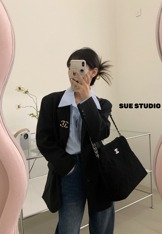New in early autumn! [SUE STUDIO] high-quality texture niche suit N66800# ZJY