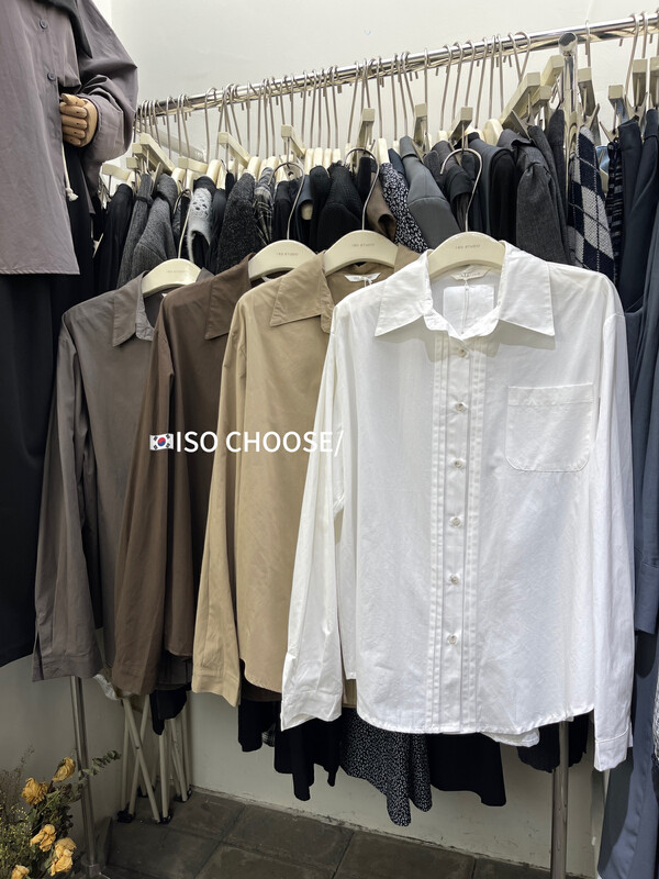 Autumn is new! [ISO Korean] Korean loose women's all-match thin shirt 3382# HJY