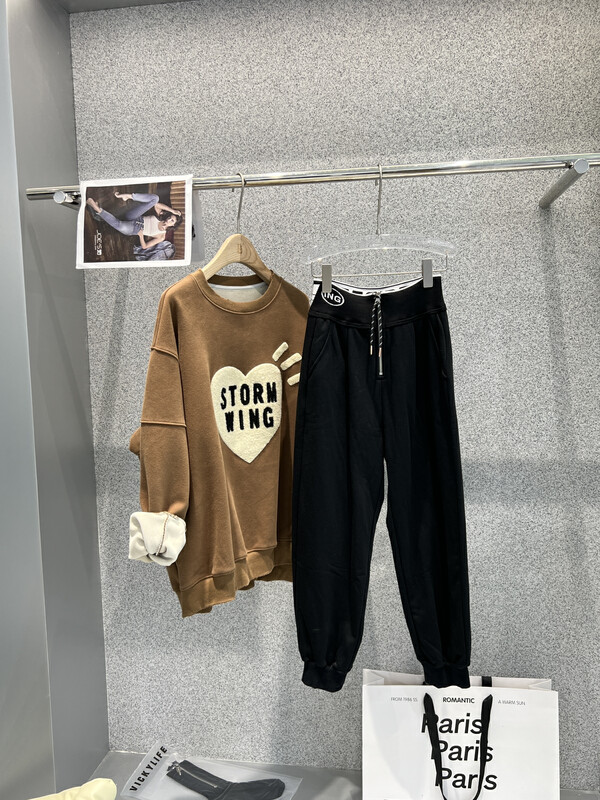 [BOBO1972] Plus velvet casual sweater pants casual pants only sell pants without matching 223783