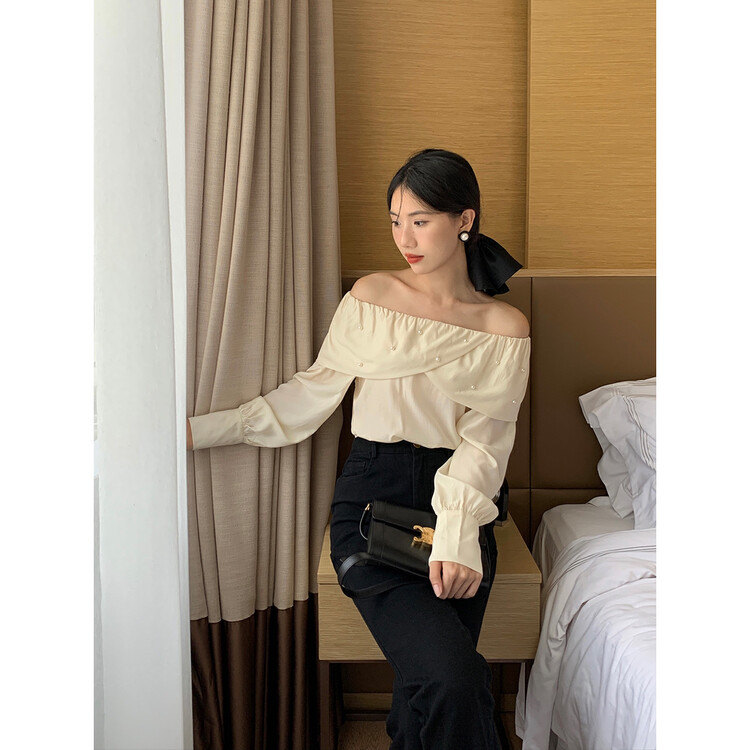 New in early autumn!【NEW OPEN】One-shoulder thin shirt CY80252# ZXX