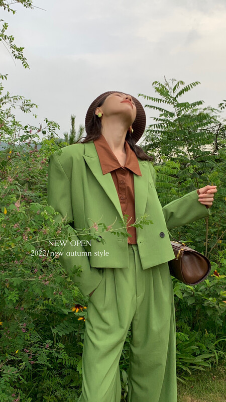 New in early autumn! [NEW OPEN] Fashionable solid color temperament suit GW80092# ZXX