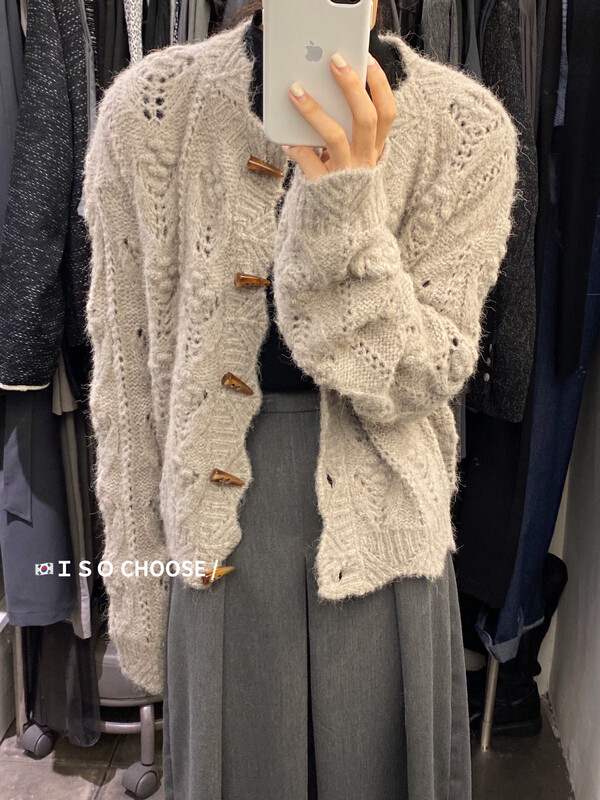 Autumn is new! [ISO Korean] Lazy wind twist long-sleeved warm sweater 6388# HJY