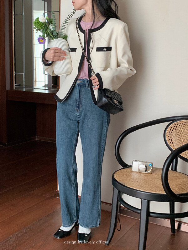 【LOVELY/SHMILY】High waist slim embroidered love wash soft jeans jeans 2101# FHX