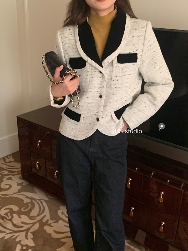 Autumn is new! [RS] Small fragrance retro Western style age-reducing short coat LL0121# FHX